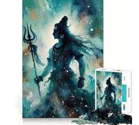 Puzzle de 1000 pièces Shiva, Art Japonais à l'encre, pour Adultes, Jeu de logique, Jeu d'intérieur, découpe de précision, Cadeau précieux 38x52cm