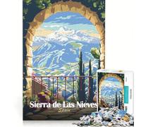 Puzzle de 1000 pièces Sierra De Las Nieves Espagne Jeu Familial Assemblage de Motifs avec des pièces de Formes aléatoires Parfaitement emboîtables 38x52cm