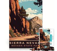 Puzzle de 1000 pièces Sierra Nevada, Ajustement Parfait, Art, Stimulation cérébrale, Jeu, Temps de Repos, décoration Murale de Noël (38x52cm)