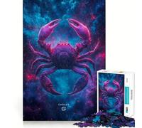 Puzzle de 1000 pièces,Signe du Zodiaque Cancer,Bords Nets,décoration,résolution de problèmes,Divertissement,Facile à Passer,Cadeau de Noël (50x75cm)