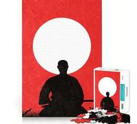 Puzzle de 1000 pièces Silhouette de Samouraï pour Adolescents Jeu de réflexion et de création Collective Objet de Collection aux découpes nettes (38x52cm)