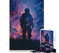 Puzzle de 1000 pièces Silhouette de Soldat Galactique pour Adultes et Adolescents, Jeu d'adresse, Amusant et apaisant, pour Les fêtes (38x26cm)
