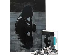 Puzzle de 1000 pièces Silhouette du Chagrin Jeu addictif pour cultiver la Patience et l'éducation Anti-Stress Cadeau d'anniversaire (Dimensions 50x75cm)