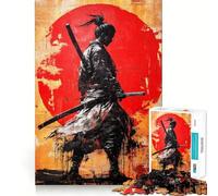 Puzzle de 1000 pièces Silhouette Guerrier Graffiti pour Adultes Jeu Intelligent et Silencieux Découpe précise Cadeau spécial 38x52cm