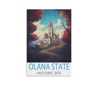 Puzzle de 1000 pièces, Site Historique d'État d'Olana, Puzzle de 1000 pièces pour Adolescents et Enfants, Jeu de réflexion, 26 x 38 cm