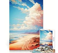 Puzzle de 1000 pièces Skeleton Coast Art pour Adolescents, Jeu d'exercice Mental, Relaxation, Assemblage, liste de souhaits du Père Noël 50x75cm