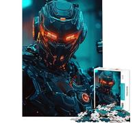 Puzzle de 1000 pièces Soldat Cyberpunk Idéal pour Un Anniversaire ou Noël Jeu éducatif Stimulant la mémoire À partir de 14 Ans 38x26cm