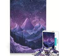 Puzzle de 1000 pièces Sommets étoilés Jeu de réflexion Difficile et Stimulant Cadeau d'anniversaire 38x26cm