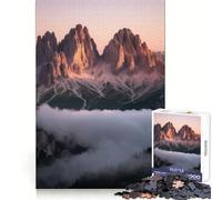 Puzzle de 1000 pièces Sommets montagneux au-Dessus des Nuages pour Adultes, Exercice cérébral, Divertissement d'intérieur, découpe de précision, Cadeau de Noël (50x75cm)