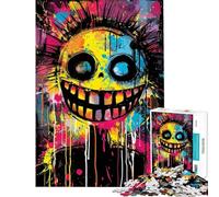 Puzzle de 1000 pièces Sourires éclatants Ambiance Folle Puzzle Anti-Stress pour Adultes améliore la mémoire Offre idéale comme Cadeau pour Toute la Famille (Taille 50x75cm)