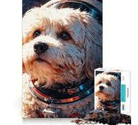 Puzzle de 1000 pièces Space Pup Dreams Big pour Adultes et Adolescents Jeu de logique Solide et Amusant, découpe de précision, Cadeau du Père Noël (50x75cm)