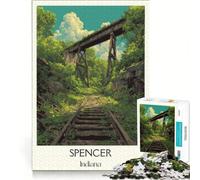 Puzzle de 1000 pièces Spencer Indiana, Jouet à Monter soi-même, détente intellectuelle, Cadeau Original pour Un Anniversaire ou Noël 38x52cm
