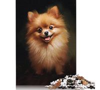 Puzzle de 1000 pièces, Spitz nain rouge, puzzle créatif carré en bois pour adultes, 1000 pièces (75 x 50 cm)