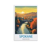 Puzzle de 1000 pièces Spokane Washington - Puzzle en Papier de 1000 pièces - Jouet éducatif pour Adultes et Enfants - Jeu de détente Familial - 70 x 50 cm