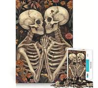 Puzzle de 1000 pièces Squelettes Amoureux pour Adolescents Une œuvre d'art aux détails précis et à la Finesse remarquable 50x75cm