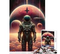 Puzzle de 1000 pièces Starman Un Voyage Spatial Jeu éducatif et Amusant idéal pour Les Adolescents Comprend Une Affiche et Une fiche de Questions-réponses Assorties Dimensions 38x52cm