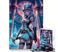 Puzzle de 1000 pièces Steampunk Anime Girl pour Adultes, Jouet de logique Pointue, Loisirs à Domicile, découpe précise, 38x52cm