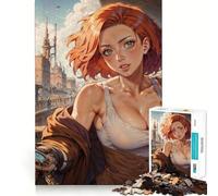 Puzzle de 1000 pièces Steampunk Femme Sexy Anime pour Adultes Jeu de réflexion Intelligent, Silencieux et Amusant Découpe précise Cadeau spécial 38x26cm