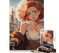 Puzzle de 1000 pièces Steampunk Femme Sexy Anime pour Adultes Jeu de réflexion Intelligent, Silencieux et Amusant Découpe précise Cadeau spécial 38x26cm