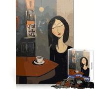 Puzzle de 1000 pièces Style Amedeo Modigliani représentant Une Femme prenant Un café dans Un café Idéal pour Les Adolescents ce Puzzle favorise la réflexion et la détente Son Assemblage Solide