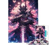 Puzzle de 1000 pièces Style Anime Japonais samouraï Jeu Familial Stimulant l'intelligence et Le Cerveau Jouet addictif pour Les Jeux ou Un Anniversaire (Taille 38x26cm)