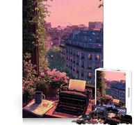 Puzzle de 1000 pièces Style Anime représentant Un Paysage Parisien idéal pour Adultes Jeu de réflexion et de Concentration Silencieux et Amusant Bords serrés pour Les vœux du Père Noël