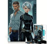 Puzzle de 1000 pièces Style BD d'espionnage pour Adultes, Jeu de logique Solide, Jeu de Groupe, Bords Nets, 50x75cm