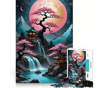 Puzzle de 1000 pièces, Style Chinois Traditionnel, découpe Nette, Jeu de logique et de réflexion, Cadeau d'anniversaire Amusant (38x52cm)