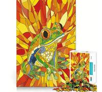 Puzzle de 1000 pièces Style cubisme et Grenouille Pop Art pour Adolescents, Jeu de logique, Jeu de Groupe, découpe de précision, Cadeau Original (38x52cm)