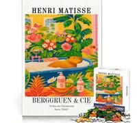 Puzzle de 1000 pièces style Henri Matisse représentant un capybara dans une baignoire,idéal pour adultes Pratiquez votre logique,détendez-vous et offrez-vous un moment de Bords nets,cadeau de original