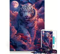 Puzzle de 1000 pièces Style Japonais Fantastique avec Un Tigre, idéal pour Les Adolescents Un Jeu Stimulant pour Les méninges, Une activité à Faire à la Maison et Un Cadeau touchant 38x52cm