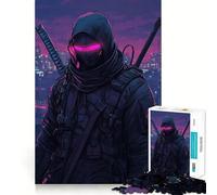 Puzzle de 1000 pièces Style Ninja Cyberpunk Anime,Jeu cognitif Amusant,découpe de Haute précision,Cadeau Unique pour soulager Le Stress (38x26cm)