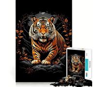 Puzzle de 1000 pièces Style Pop Art Animalier avec Tigre, pour Adolescents Un Jeu de logique Amusant et précis, Un Cadeau élégant 38x26cm