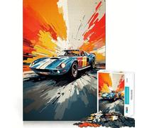 Puzzle de 1000 pièces Style Pop Art Muscle Car pour Adultes et Adolescents Un Casse-tête Relaxant et Artistique à Assembler, Un Cadeau Original (38x52cm)