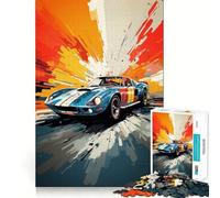 Puzzle de 1000 pièces Style Pop Art Muscle Car pour Adultes et Adolescents Un Casse-tête Relaxant et Artistique à Assembler, Un Cadeau Original (38x26cm)