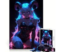 Puzzle de 1000 pièces Succube néon Sexy pour Adolescents Remémoration, détente et Art 50x75cm