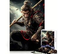 Puzzle de 1000 pièces Sun Wukong Bâton d'or pour Adolescents Jeu Intelligent et Convivial Assemblage d'une Image Pièce d'art 50x75cm