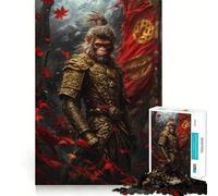 Puzzle de 1000 pièces Sun Wukong, Le Roi Singe, pour Adolescents Jeu de logique Solide et apaisant, découpe de précision, pour Le Père Noël 38x26cm