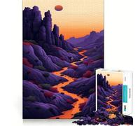 Puzzle de 1000 pièces Sunset Canyon pour Adolescents Collection Clear Cut Art Souvenirs, Amélioration, Esprit Calme 50x75cm