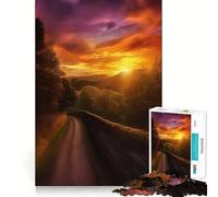 Puzzle de 1000 pièces Sunset Dreamy pour Adolescents, Puzzle logique Solide, Jeu de précision, Cadeau de Noël 38x52cm