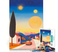 Puzzle de 1000 pièces Sunset Drive pour Adolescents, Jeu de logique mentale, Loisirs, Bords Fins, Cadeau spécial 50x75cm