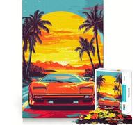 Puzzle de 1000 pièces Sunset Drive pour Adultes, Sharp Logic, Jouet de Loisirs pour la Maison, découpe précise, 38x26cm