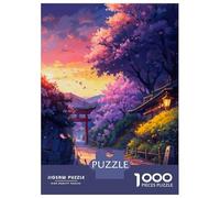Puzzle De 1000 Pièces Sunset Torii Gate pour Adultes, Jouet, Décoration Murale, Défi Difficile, Idéal comme Cadeau pour Toute La Famille 70x50cm/1000pcs