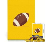 Puzzle de 1000 pièces sur Fond Jaune représentant Un Joueur de Football américain Idéal pour Les Adolescents il favorise la réflexion et la détente Son Assemblage Solide en Fait Un Cadeau Parfait