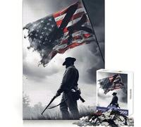 Puzzle de 1000 pièces sur la Guerre de Sécession américaine pour Adolescents Développement cérébral Détente, Nettoyage et Assemblage faciles Cadeau de Noël Chaleureux (38x26cm)