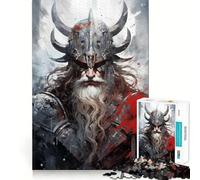 Puzzle de 1000 pièces sur la mythologie Nordique pour Adultes Développe la mémoire Loisirs Doux Découpe Ferme pour Les fêtes (38x26cm)