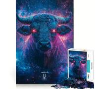 Puzzle de 1000 pièces sur Le Signe du Taureau pour Adolescents, idéal pour stimuler la mémoire, se détendre et Offrir Un Joli Cadeau 38x26cm