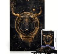 Puzzle de 1000 pièces sur Le Signe du Taureau pour Adolescents Jeu Intelligent et Relaxant, Assemblage du Motif Liste de souhaits du Père Noël 38x52cm