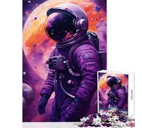 Puzzle de 1000 pièces sur Le thème Abstrait des astronautes Décoration intérieure Jouet Jeu éducatif avec Poster et fiche de Questions Assortis Dimensions 50x75cm