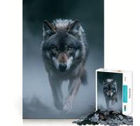 Puzzle de 1000 pièces sur Le thème de la Chasse aux Loups,pour Adolescents Jeu de mémoire et de Concentration,qualité Professionnelle,activité de Groupe relaxante en intérieur (38x26cm)